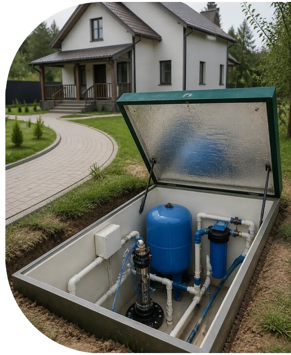 Автономное водоснабжение дома в Кулебаках от 154590 р. | АПаруса-Клб